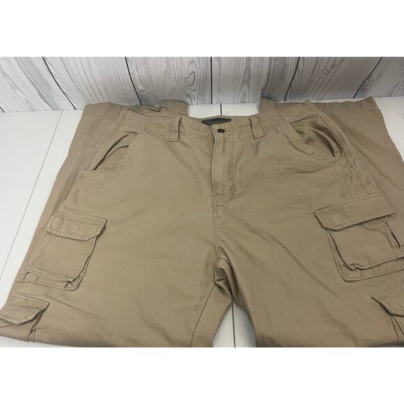 Vintage US Expedition Cargo Pants Men 36x30  Beige Utility Military Hiking - Picture 1 of 12